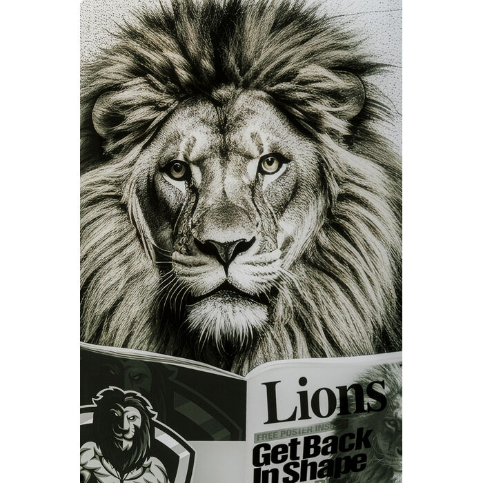 [56273] Tableau en verre Bath Lion 60x80cm - 4