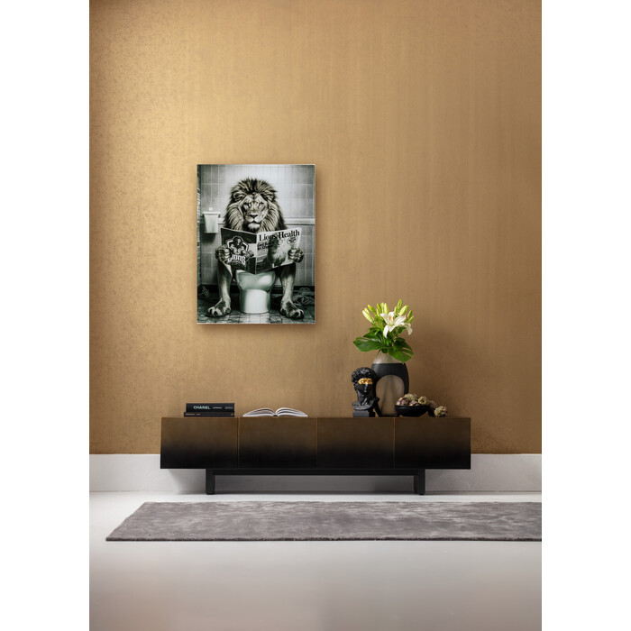 [56273] Tableau en verre Bath Lion 60x80cm - 1