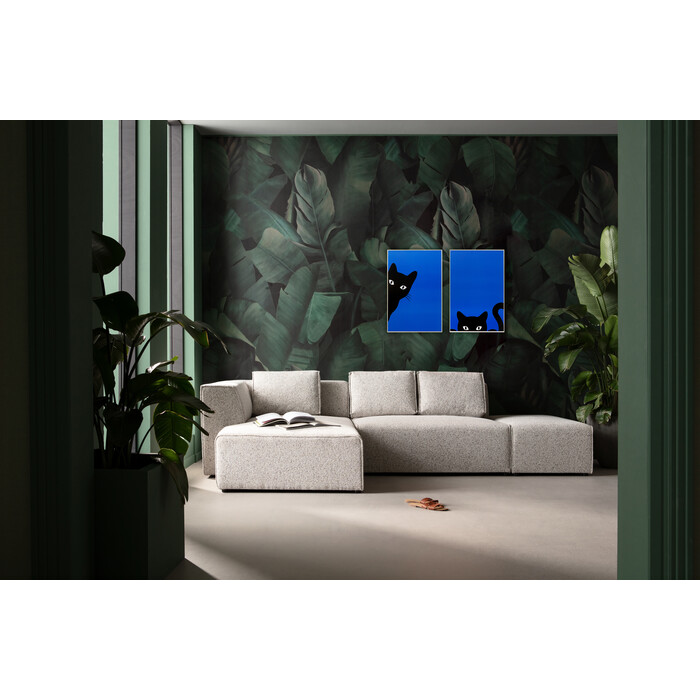 [56298] Framed Picture Ciao Gatto (2/Set) - 1