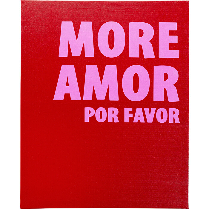 [56301] Cuadro lienzo More Amor 40x50cm