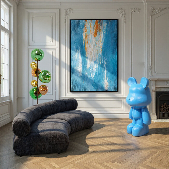 [56372] Figura Deco Bear Azul 101cm - 1