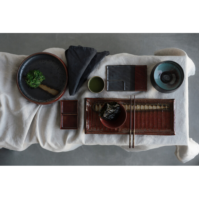 [56393] Serving Plate Ari Rectangular (3/part) - 1