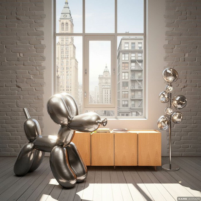 [56395] Διακοσμητικό Αγαλματίδιο Balloon Dog 118cm - 2