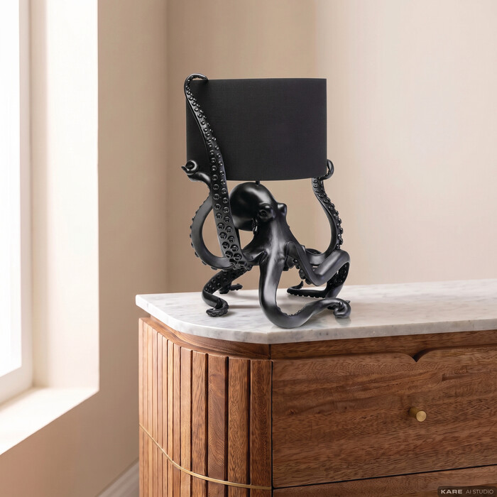 [56408] Lampe à poser Octopus noir 48cm - 1