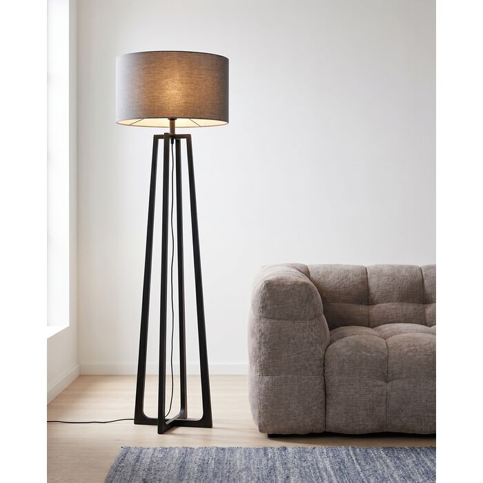 [56409] Lampadaire Timon noir 160cm - 1