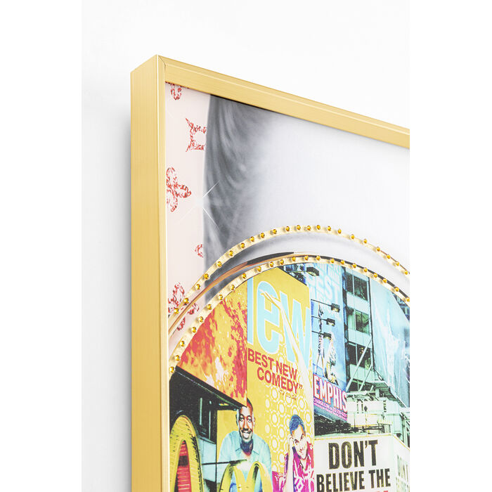 [56413] Framed Picture Times Square View 80x80cm - 3