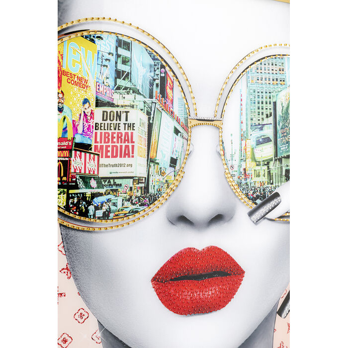 [56413] Framed Picture Times Square View 80x80cm - 4