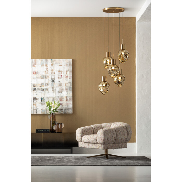 Pendant Lamp Supernova Amber Cinque Ø50cm