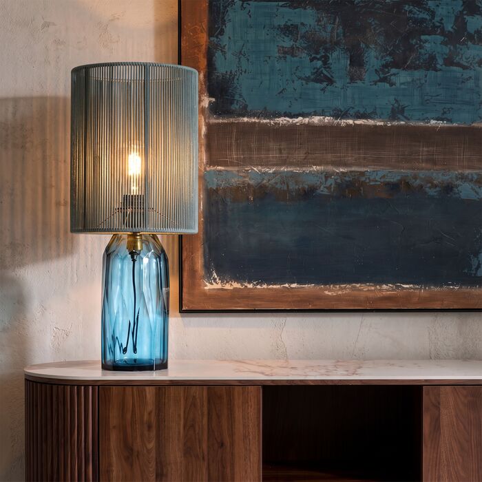 [56478] Table Lamp Veccio Blue 42cm - 2