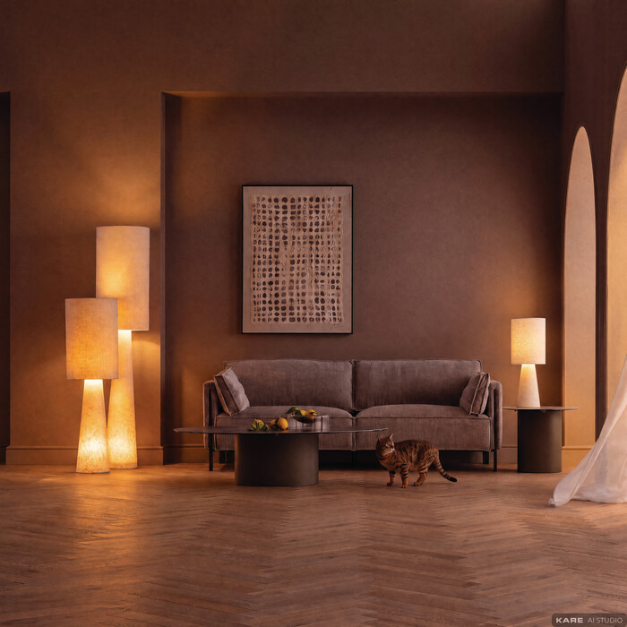 [56481] Table Lamp Marleen Beige Boucle 60cm - 2