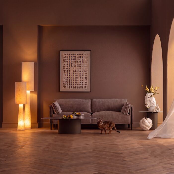 Floor Lamp Marleen Beige Boucle 130cm