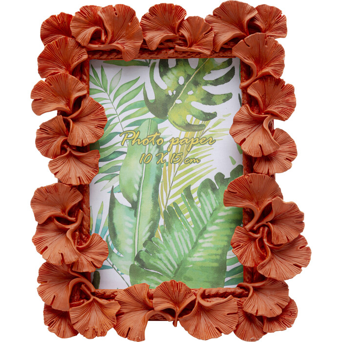 [56500] Cadre photo Ginkgo Leaf orange 10x15cm