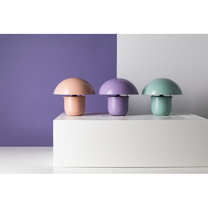 Table Lamp Mushroom Matt Purple 27cm