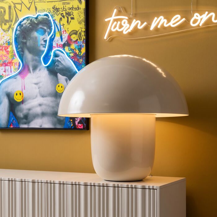 Table Lamp Mushroom Matt Beige 44cm