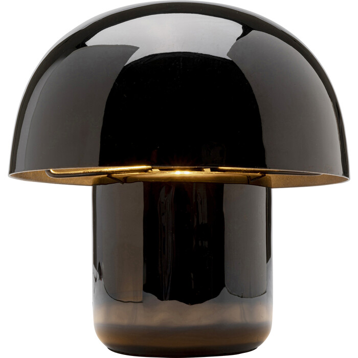 Lámpara mesa Mushroom Shiny Negro 20cm