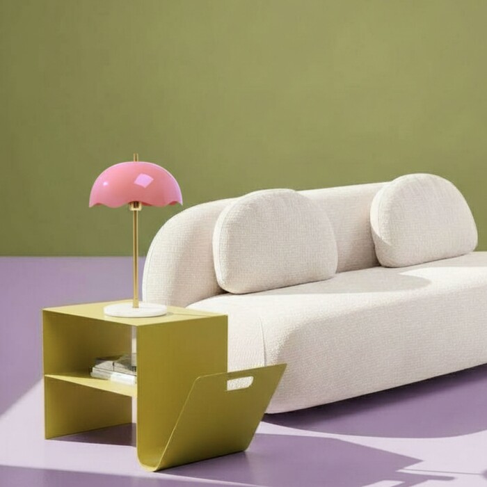Lámpara mesa Lia Rosa 50cm