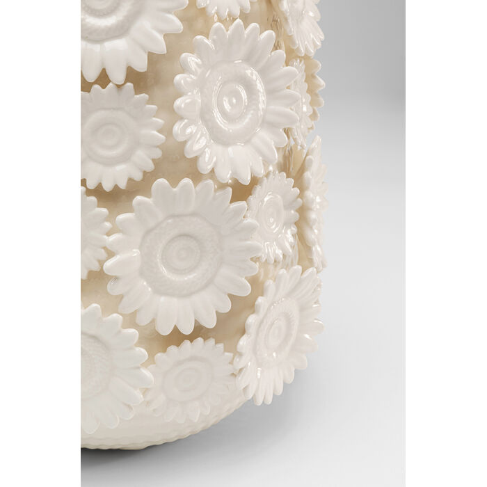 [56563] Jarrón Sunflowers blanco 30cm - 4