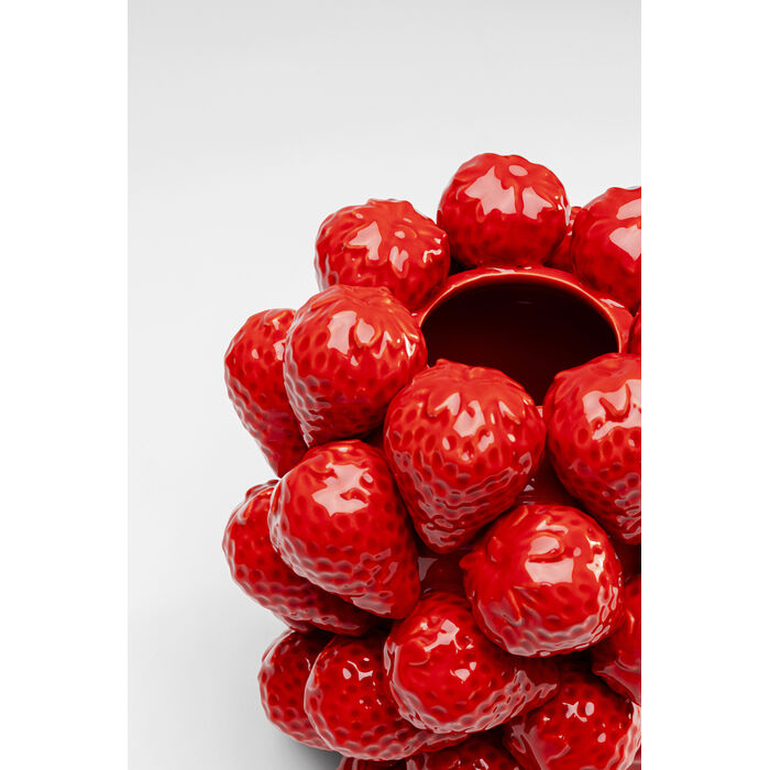 [56564] Vase Strawberries rouge 24cm - 3