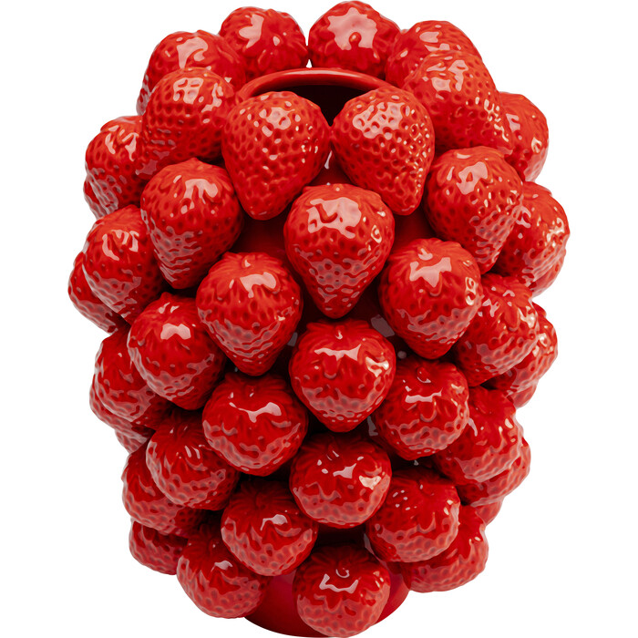 [56565] Vase Strawberries rouge 30cm