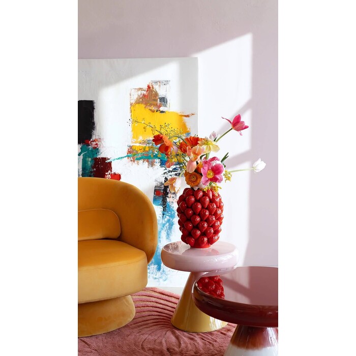 [56565] Vase Strawberries rouge 30cm