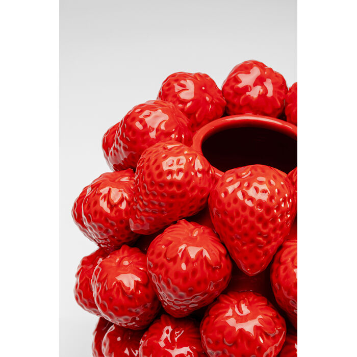 [56565] Vase Strawberries rouge 30cm - 3