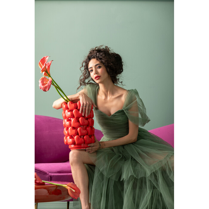 [56566] Vase Hearts 33cm - 1