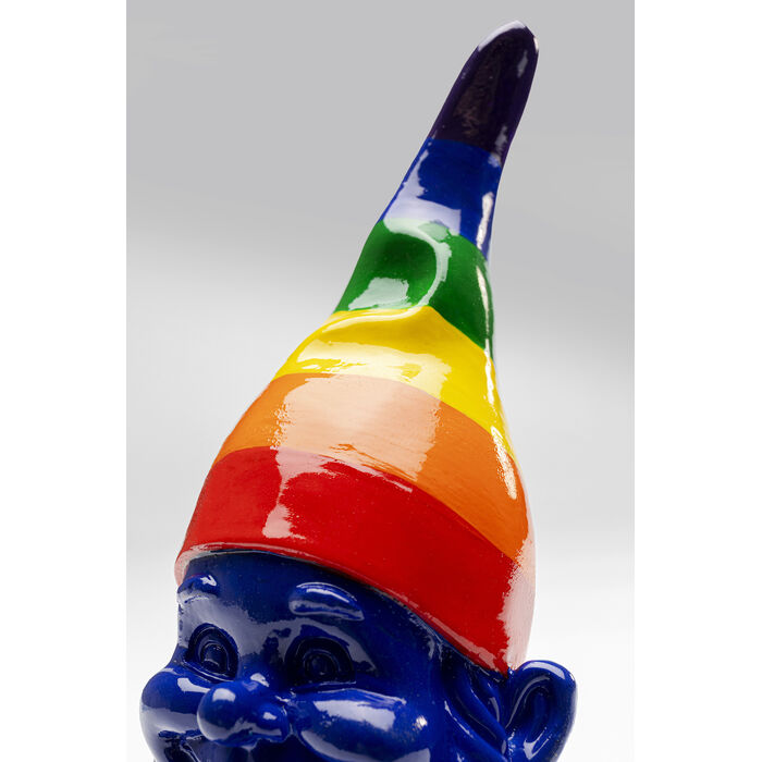 [56641] Deco Figurine Gnome Rainbow Blue 21cm - 3