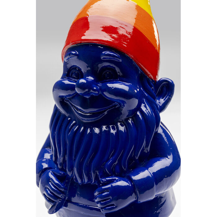 [56641] Deco Figurine Gnome Rainbow Blue 21cm - 4