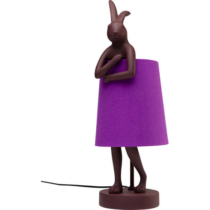 Lámpara de mesa Animal Rabbit rojo/morado 50cm
