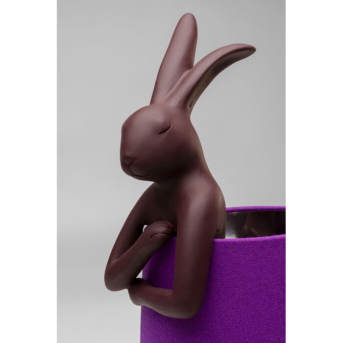 [56658] Table Lamp Animal Rabbit Red/Purple 50cm - 3