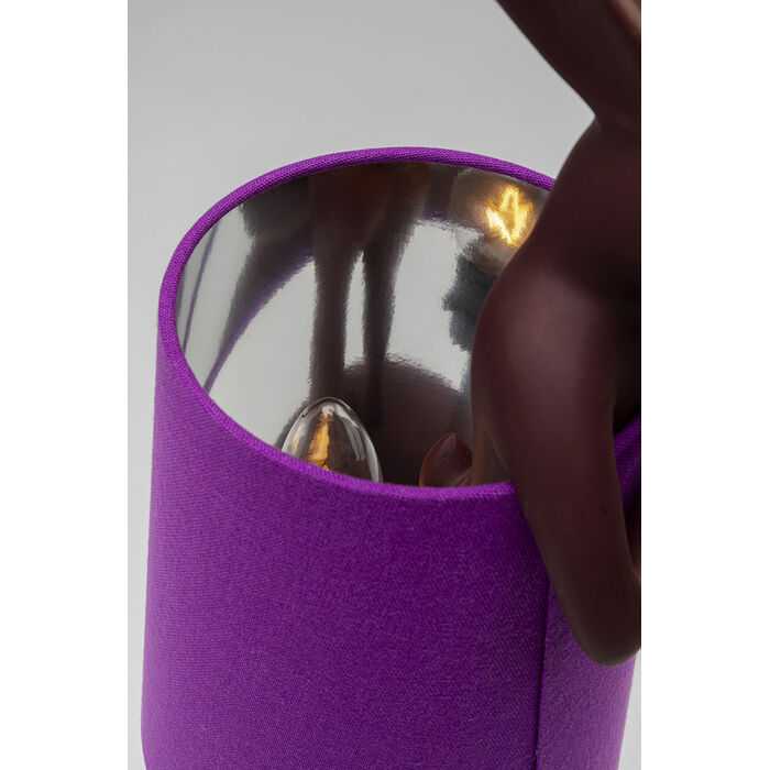 [56658] Table Lamp Animal Rabbit Red/Purple 50cm - 4