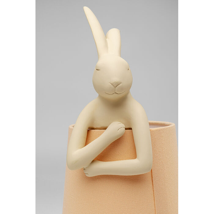 [56659] Table Lamp Animal Rabbit Peach 50cm - 3