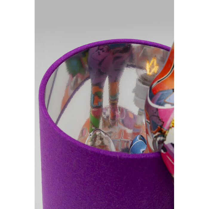 [56662] Lampe à poser Animal Rabbit Graffiti/violet 50cm - 4