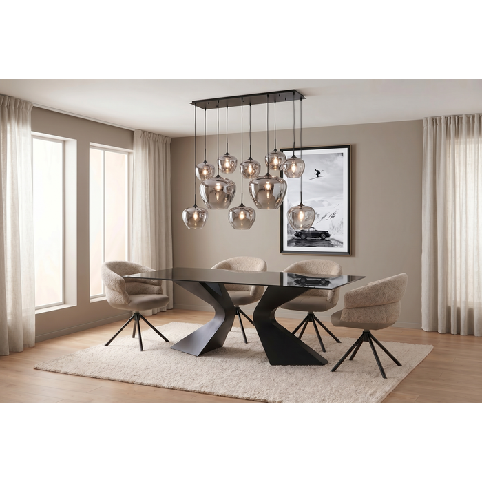 Pendant Lamp Sphere Smoke Ten 160cm