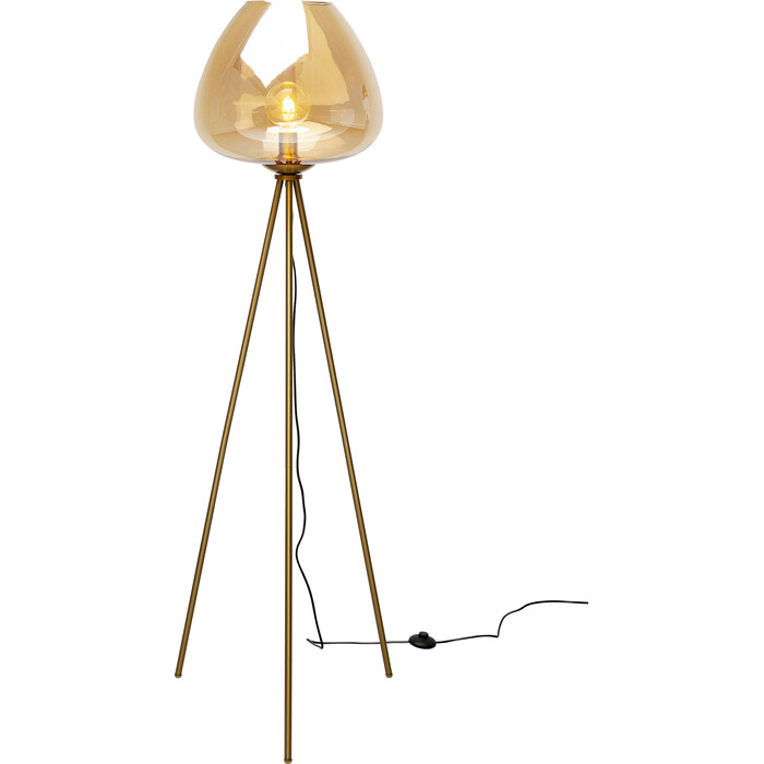 [56698] Lampadaire Sphere ambre 146cm