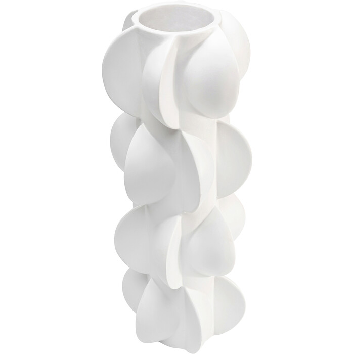 [56711] Vase Viento blanc 35cm