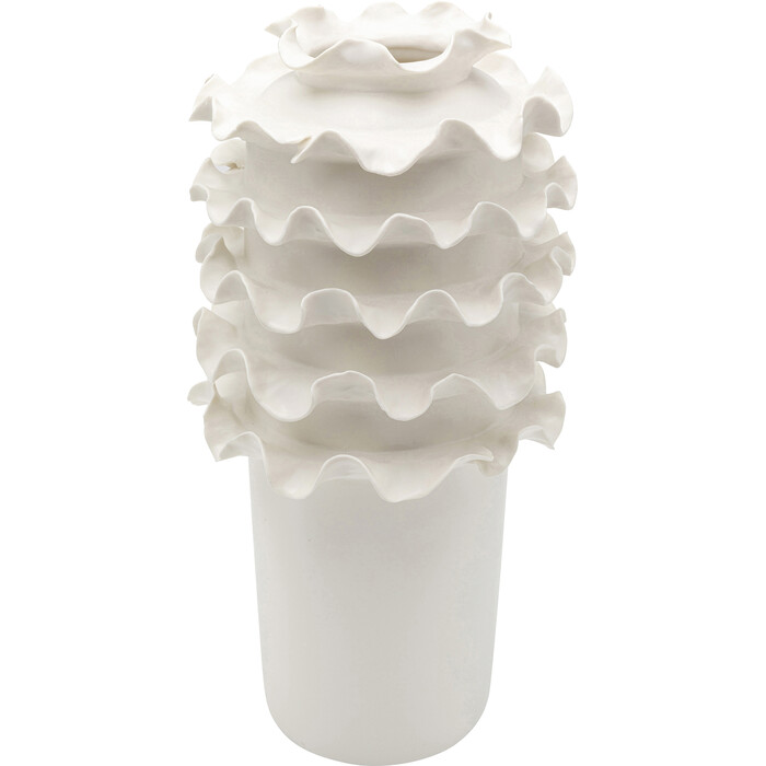 [56717] Jarrón Viento blanco 39cm
