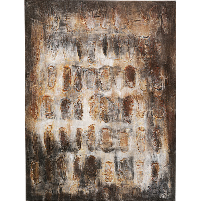 [56782] Cuadro lienzo Shadows marrón 90x120cm