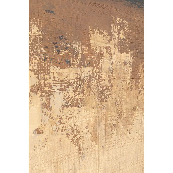 [56786] Tableau encadré Silence marron 120x120cm - 4