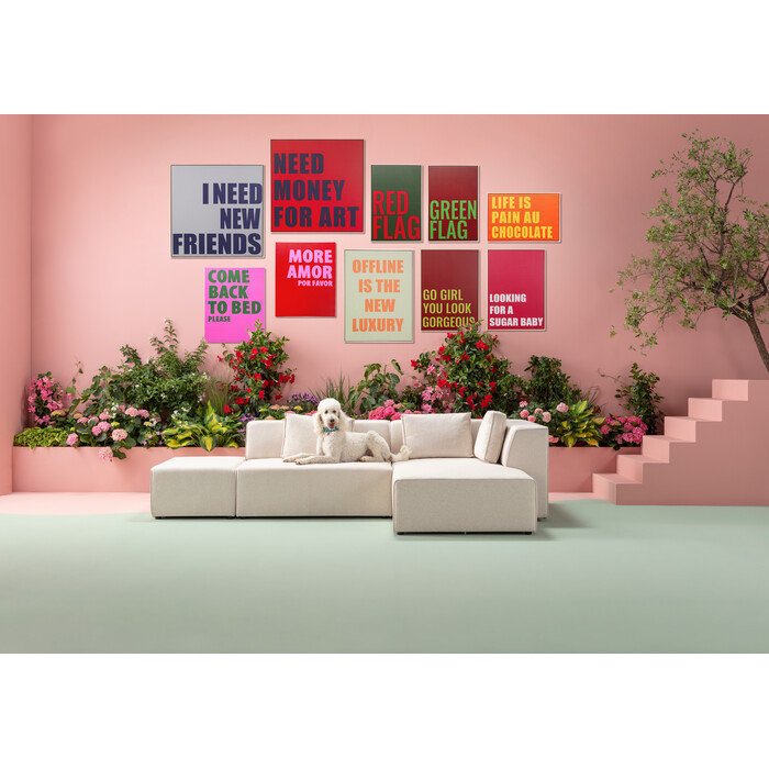 [56789] Framed Picture Need Money 80x80cm - 1