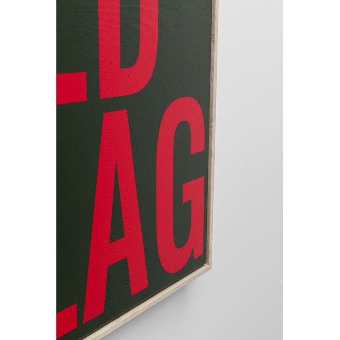 [56791] Framed Picture Red Flag 40x60cm - 4