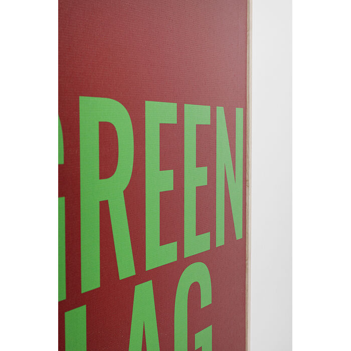 [56792] Tableau encadré Green Flag 40x60cm - 4