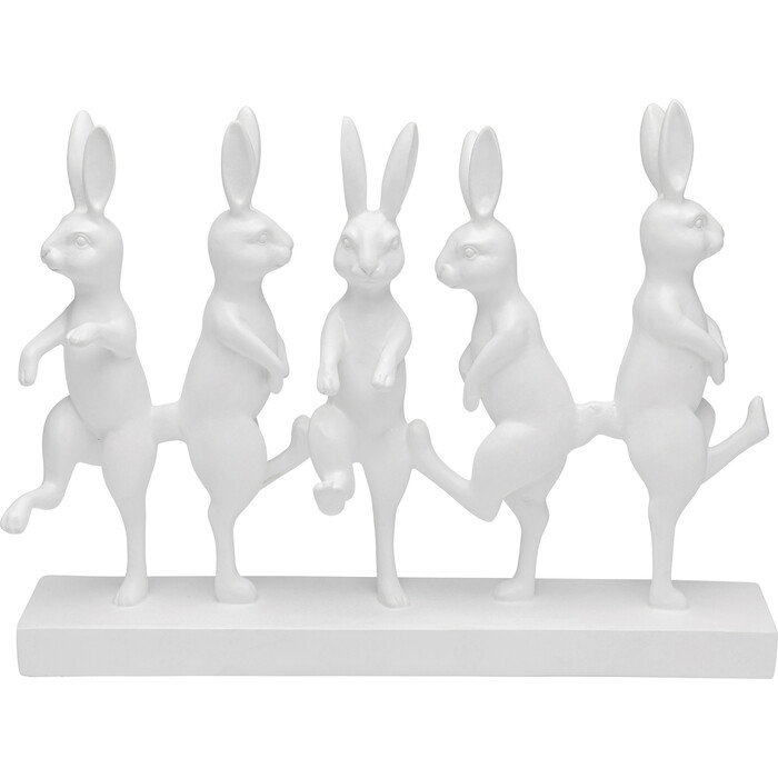[56797] Figura deco Dancing Rabbits 40cm