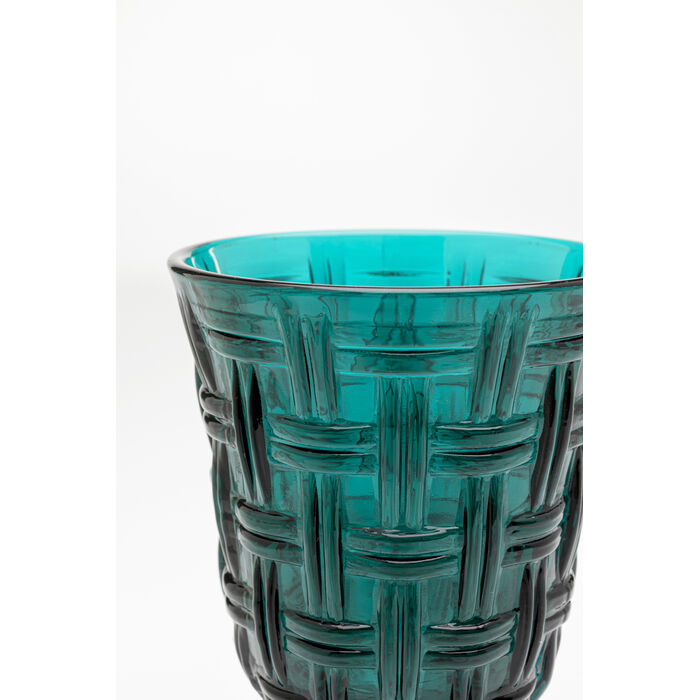 [56816] Verre à vin Tissue pétrole 17cm - 3