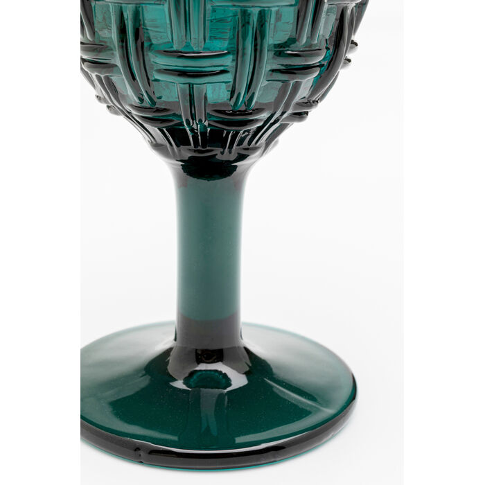 [56816] Verre à vin Tissue pétrole 17cm - 4