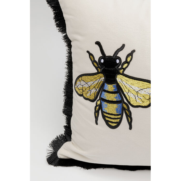 [56819] Cojín Bees Blanco 30x50cm - 4