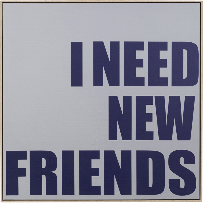 [56829] Картина в рамке New Friends 80x80cm