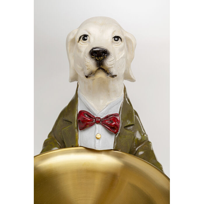 [56919] Deco Figurine Gentleman Dog Tray 43cm - 3