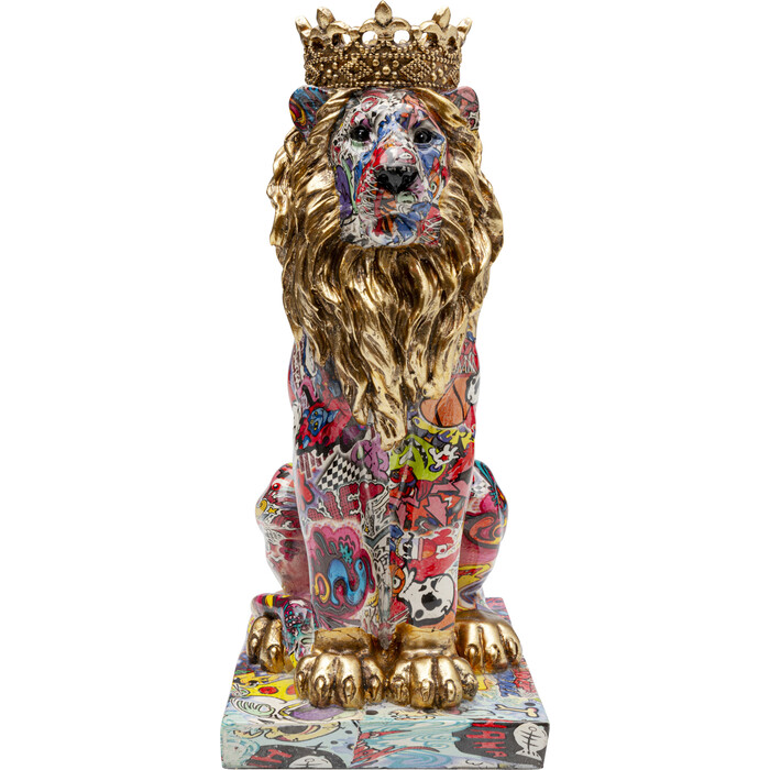 [56922] 裝飾擺飾 塗鴉獅王 29cm