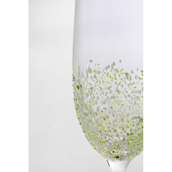 [56942] Champagne Glass Confetti Green 24cm - 4